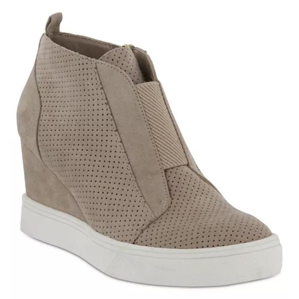 MIA Cristie Tan Sneaker Wedge Shoes Women’s Size 10